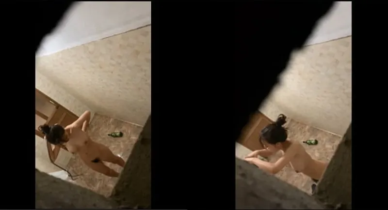 Quay lén em học sinh vú bự tắm